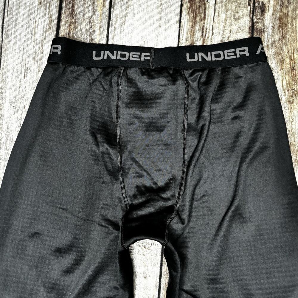 Under Armour Base Layer Pants Mens Medium ColdGear 3.0 Black Fitted Pull On - Picture 8 of 8